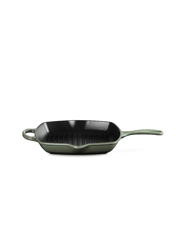 LE CREUSET Grillpfanne quadratisch 26x26cm SIGANTURE Thyme vert foncé